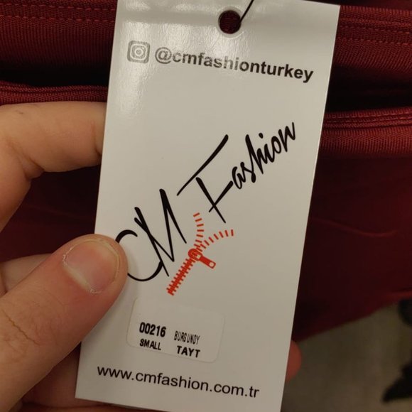 CM fashion womens leggings color burgundy NWT - Picture 9 of 9